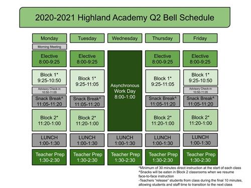 Bell Schedule Bell Schedule